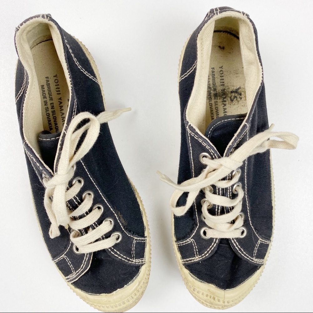 Yohji Yamamoto Canvas Platform Sneakers Size 36